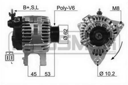 Generator, hyundai coupe ii, highway van, santa fé i, sonata ii, sonata iii, sonata iv, trajet, tucson, xg, kia magentis i, 373