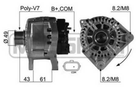 Generator, renault grand scénic ii, laguna ii, megane ii, megane coupé-cabriolet ii, megane kombi ii, megane sedan ii, scénic i