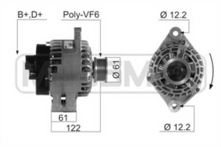 Generator, alfa romeo,fiat,lancia,opel,suzuki, 31400-79J00, 71746673, 71750297, 71769230, 73501591