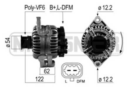 Generator, opel,saab,vauxhall, 12 02 116, 13 229 991, 13 229 992, 13 308 508 CY, 13 308 508, 132 299 92, 93 191 921, 93 191 922