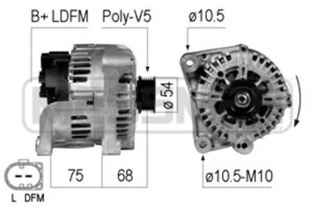 Generator, bmw,land rover, YLE 000070, YLE 500170