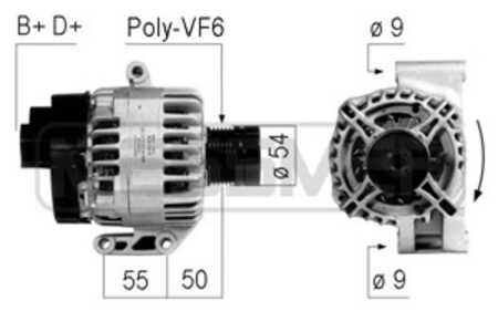 Generator, fiat,lancia,opel,suzuki,vauxhall, 51787210, 51854916