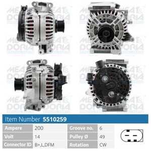 Generator, mercedes-benz e-klass [w210, w211], e-klass flak/chassi [vf211], e-klass t-model [s210, s211], 0111547802, 121545902