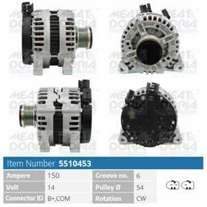 Generator, ford fiesta vi, fiesta van vi, galaxy ii, s-max, mazda 2, volvo s80 ii, v70 iii, xc60 suv i, xc70 ii, xc90 i, 137650