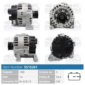 Generator, land rover freelander i, mg mg zt, mg zt- t, rover 75, 75 tourer i, GNU 2562, YLE 0000260, YLE 102500, YLE000261