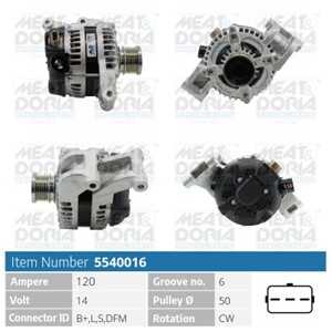 Generator, ford c-max, focus ii, focus cabriolet ii, focus c-max, focus sedan ii, focus turnier ii, volvo c30, s40 ii, v50, 125