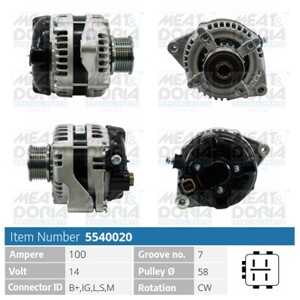 Generator, toyota hiace / commuter buss v, hiace buss iv, hiace skåp iv, land cruiser prado, 27060-30060, 27060-30130, 27060-30