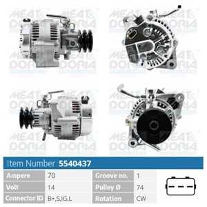 Generator, toyota hiace buss iv, hiace skåp iv, hilux pick-up vi, 221005D180, 27040-54280, 27040-54300, 27040-54310, 27040-5439