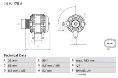 Generator, mercedes-benz, 000 906 09 22, A 000 906 09 22