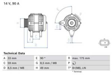 Generator, dacia,renault, 23 10 060 07R, 23 10 083 86R, 23 10 085 93R