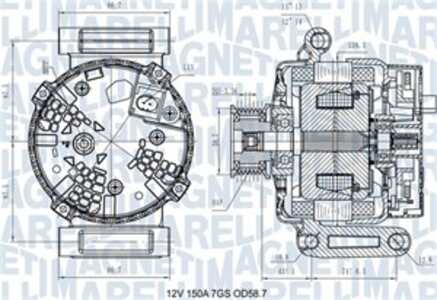 Generator, ford, 1738113, 1745662, 1800123, 1889372, CC1T10300CA, CC1T10300CB, CC1T10300CC, CC1T10300CD