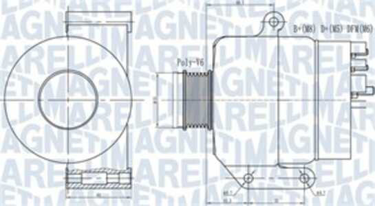 Generator, fiat,lancia,opel, 13153237, 13256928, 6204201, 6204280, 93183381, 93190915