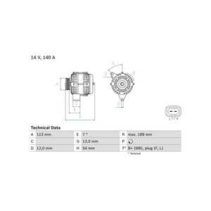 Generator, opel,vauxhall, 12 04 623, 13502581, 13588306