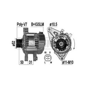 Generator, toyota land cruiser prado, 27060-31010, 27060-31011