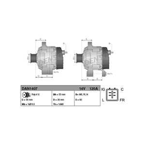 Generator, jaguar x-type i, x-type kombi i, 1X43-10300-BC, 1X43-10300-BD, C2S3710