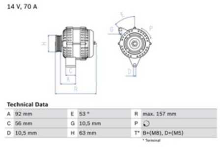 Generator, citroën,fiat,peugeot, 5705 JE, 5705 L5, 5705 X7, 5705 X8, 96 178 428, 9617 842 880, K9617842880