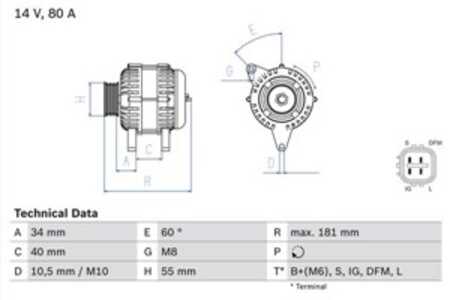 Generator, toyota, 27060 007NL, 27060 0D020, 27060 0D020-84, 27060 0D030, 27060 0D160, 27060 165FL, 27060 22010