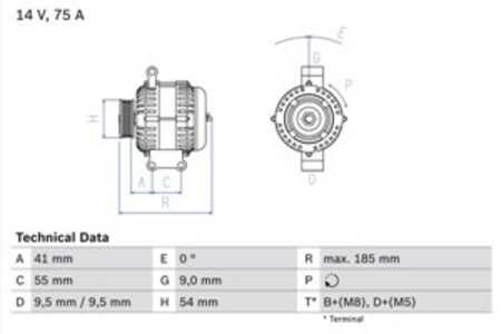 Generator, fiat,lancia,opel,vauxhall, 1204432, 13117278, 13243462, 13256930, 13283343, 46823546, 51718499, 51784847, 51787208, 