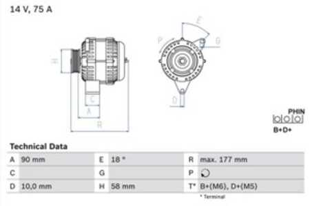 Generator, smart cabrio, city-coupe, crossblade, fortwo cabrio, fortwo coupé, roadster, roadster coupé, 000 2801 V005, 000 2801