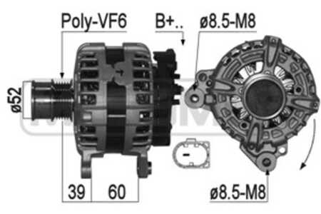 Generator, audi,seat,skoda,vw, 04C 903 023 L, 04C 903 023 LX, 543020055R, 543200001R, 543200006R, 543200007R, 543251867R, 54325