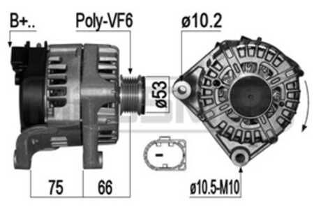 Generator, bmw, 12 31 8 578 608, 12 31 8 578 609