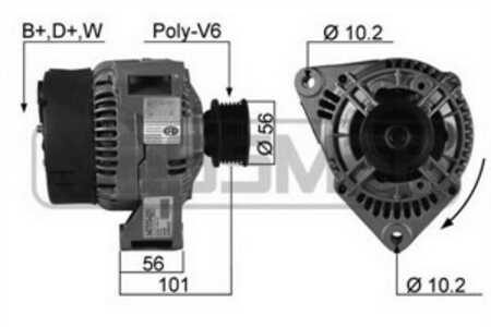 Generator, daewoo,mercedes-benz,ssangyong, 008 154 96 02, 009 154 41 02, A 008 154 96 02, A 009 154 41 02