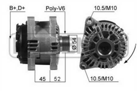 Generator, citroën,fiat,lancia,mitsubishi,peugeot, 5705 4F, 5705 5H, 5705 5J, 5705 GC, 71716671, 71719943, 96 217 914, 96 353 4