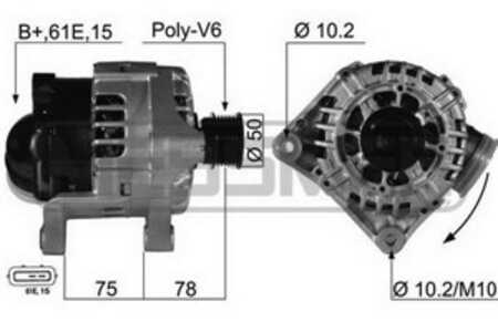 Generator, bmw, 12 31 7 501 593, 12 31 7 501 595, 12 31 7 501 597, 12 31 7 501 599, 12 31 7 501 688, 12 31 7 501 690, 12 31 7 5