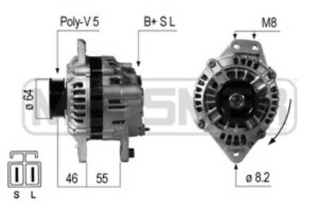 Generator, hyundai,isuzu,mitsubishi, 37300-36030