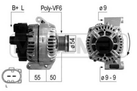 Generator, alfa romeo,citroën,fiat,lancia,peugeot, 16 088 581 80, 51880173, 51880175, 51993603