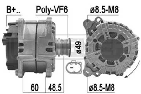 Generator, audi a4 allroad b8, a4 b8, a4 b8 avant, a5, a5 cabriolet, a5 sportback, a6 c7, a6 c7 avant, q5, q5 van, 03L 903 016 