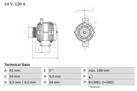 Generator, fiat,lancia, 51829383, 51854912