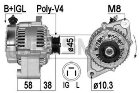 Generator, daihatsu charade iii, charade iv, gran move, 27060-87608-000, 27060-87714-000, 27060-87721-000