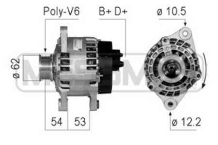 Generator, alfa romeo,fiat,lancia, 46412681, 46430529, 46430531, 46445658, 46448434, 46543023, 4670238, 46709067, 46763532, 467