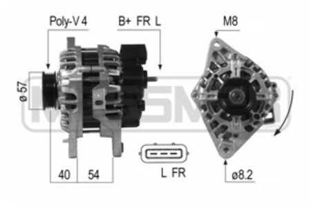 Generator, hyundai elantra sedan iv, i30, i30 kombi, kia cee'd halvkombi, cee'd sw, pro cee'd, sportage ii, 2655635