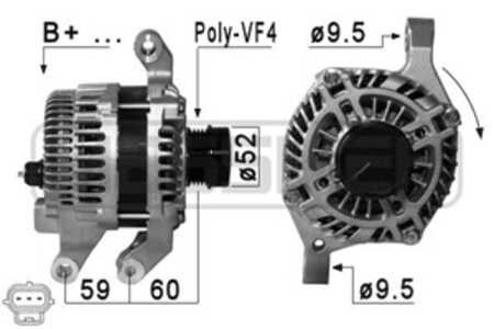 Generator, ford focus iii, focus turnier iii, 1741221, A002TX2581, A002TX2581ZC, A2TX2581, A2TX2581ZC, CJ5T 10300 CB