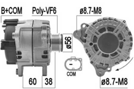 Generator, audi a6 allroad c7, a6 c7, a6 c7 avant, a7 sportback, q7, porsche macan, 059 903 018 J, 059 903 018 JX, 059 903 019 