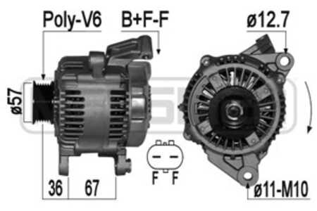 Generator, jeep grand cherokee ii, 56041 120AC, 56041 324AC, 56041120, 56041322, 56041324, 6004ML0000, 6004ML0001