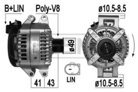 Generator, bmw, 12 31 7 616 119, 12 31 7 616 121, 7 616 119, 7 616 121