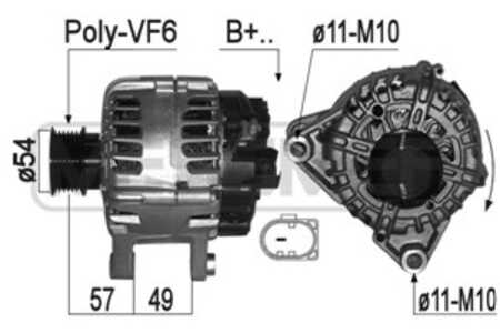 Generator, ford, 1873207, 2261975, FV4T 10300 MA, FV4T 10300 MB, FV4T 10300 MC