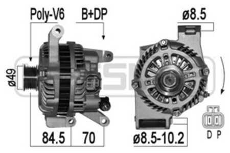 Generator, mazda 3, 3 sedan, 5, A003TG1391, A003TG1391A, A003TG1391AM, A3TG1391, A3TG1391A, A3TG1391AM, LF1F-18-300, LF50-18-30