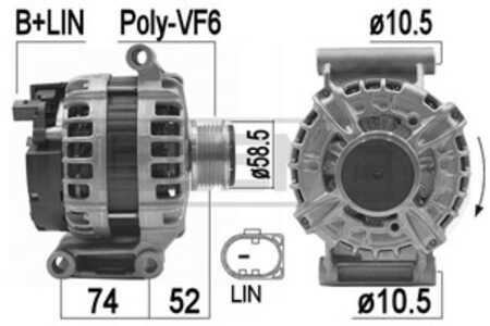 Generator, citroën,ford,peugeot, 1768612, 1874991, BK2T 10300 DA, BK2T 10300 DB