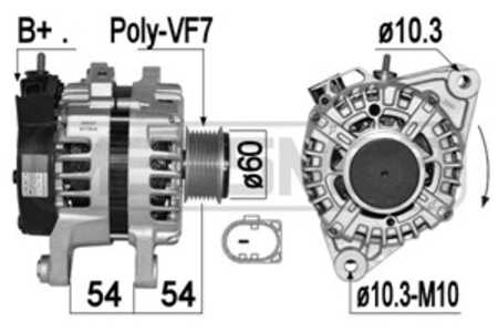 Generator, hyundai,kia, 37300-4A900