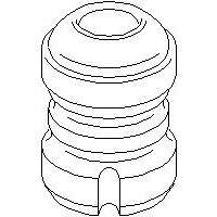 Genomslagsgummi, stötdämpare, Fram, höger eller vänster