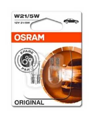 Glödlampa OSRAM ORIGINAL W21/5w W3x16q, Bak, passar många modeller