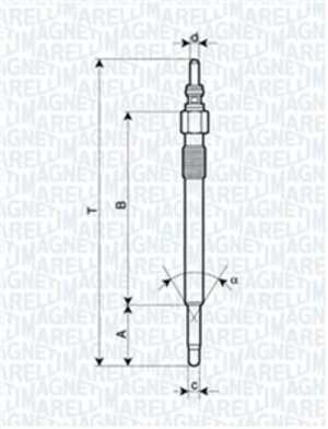 Glödstift, vw lt 28-35 buss ii, lt 28-46 flak/chassi ii, lt 28-46 skåp ii, 062 905 061 A