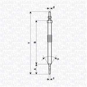 Glödstift, ssangyong actyon i, actyon sports i, kyron, rexton / rexton ii, rodius i, 664 159 00 01, 664 159 01 01, 665 159 00 0