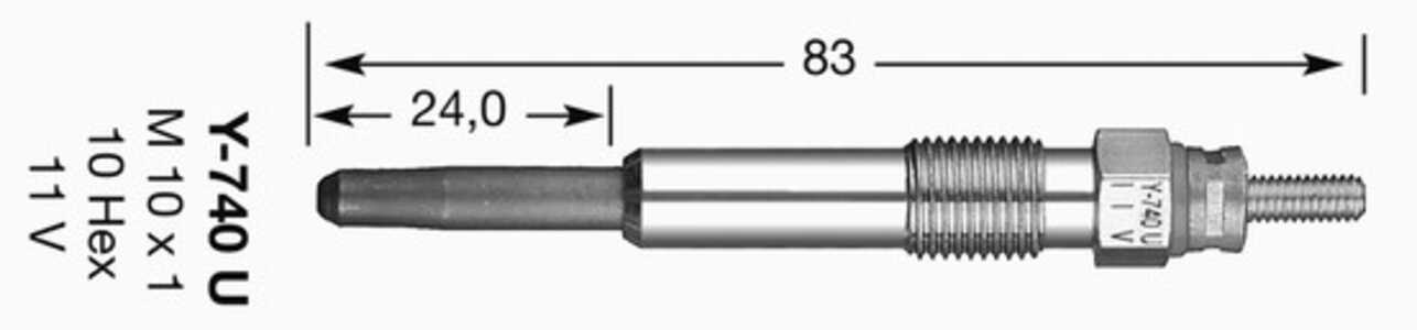 Glödstift, honda,mg,renault,volvo, 4193373, 4328815, 4F0201511C, 4F0201511E, 77 00 100 586, 7700100586