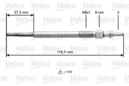 Glödstift, fiat,ford,lancia,opel,subaru,suzuki, 1214032, 1542845, 1855084E50, 18550-84E50, 46779614, 46796050, 93178047, 9551 6