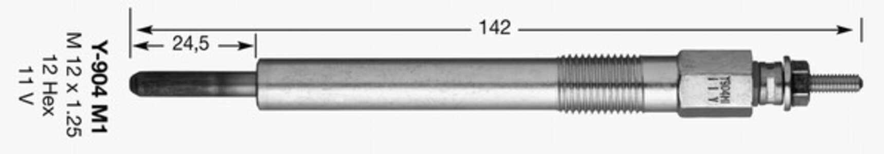 Glödstift, isuzu trooper i, opel campo, frontera a, frontera a sport, 12 14 321, 12 14 323, 32A66-07010, 32A66-07100, 8-9417-51